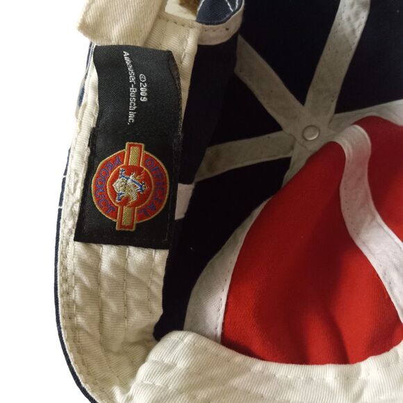 Anheuser Busch Budweiser Beer Hat Red White and Blue Adjustable Strap back - Picture 12 of 12